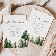Adventure Awaits Evergreen Woodland Bridal Shower