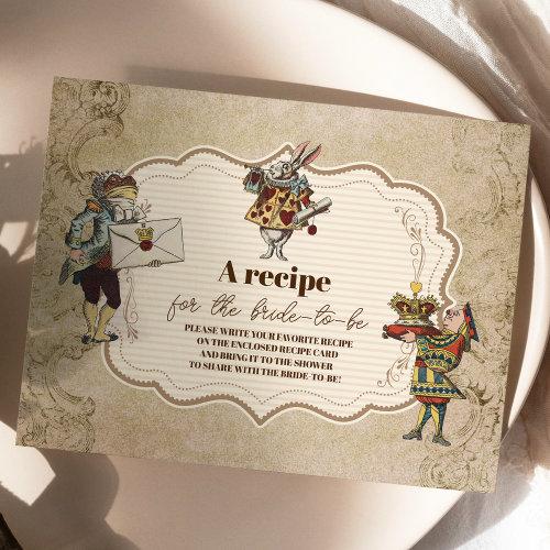 Alice In Wonderland Vintage Story Bridal Shower Enclosure