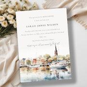 Annapolis Maryland Watercolor Bridal Shower