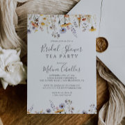 Autumn Sunshine Wildflower Bridal Shower Tea Party