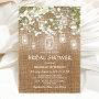 Bridal's Breath Rustic Burlap Wedding Bridal Shower