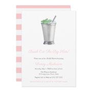 Big Hats Pink White Mint Julep Derby Bridal Shower