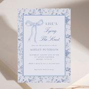 Blue Bow Toile She's Tying The Knot Bridal Shower