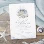Blue Coral & Seashells Beach Themed Bridal Shower
