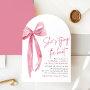 Blush Pink Bow She's Tying The Knot Bridal Shower