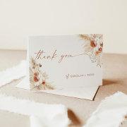 Boho Pampas Grass Thank You