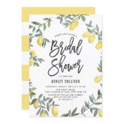 Boho Watercolor Lemon Wreath Bridal Shower
