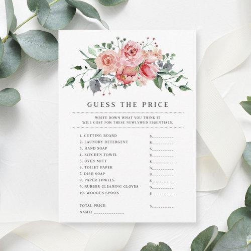 Bridal Shower Guess The Price Game
