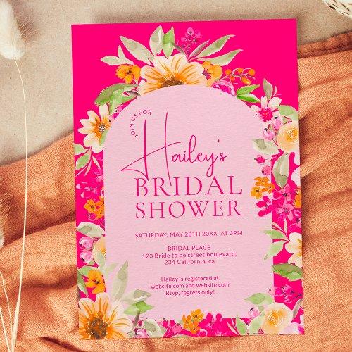 Bright Country Floral Watercolor Bridal Shower