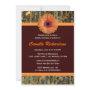 Brown And Orange Daisy Bridal Shower Invitation