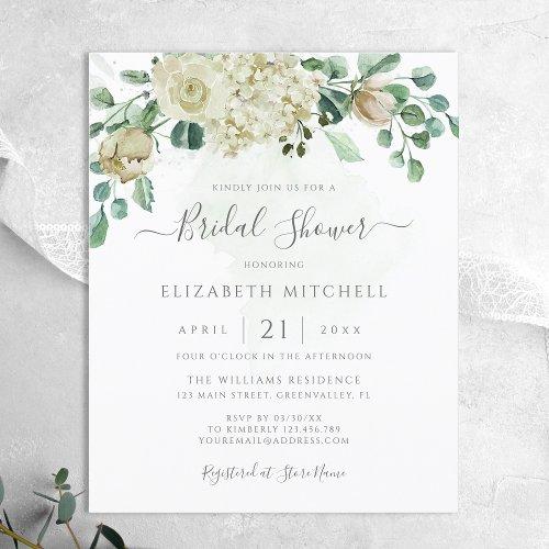 Budget Eucalyptus Floral Bridal Shower