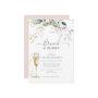 Budget Eucalyptus Gold Pink Blush Bridal Shower Invitation