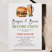 Burgers & Brews Before I Do's Couples Shower