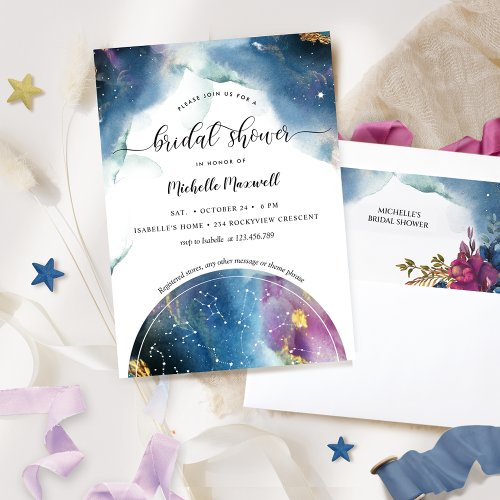 Celestial Constellations And Stars Bridal Shower