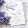 Chic Lavender Floral Watercolor Bridal Shower