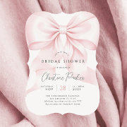 Chic Pink Bow Bridal Shower