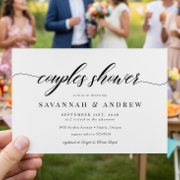 Classic Elegant Script Couples Bridal Shower
