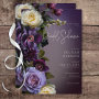 Dark Moody Purple & Lavender Floral Bridal Shower