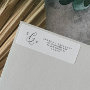 Delicate Black Calligraphy Return Address Label