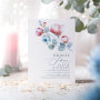 Dusty Blue And Pink Floral Elegant Bridal Shower