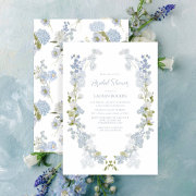 Dusty Blue Elegant Garden Vintage Bridal Shower