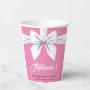 Elegant Fancy Tiffany Birthday Tableware Pink Paper Cups