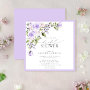 Elegant Lilac Lavender Floral Bridal Shower