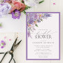 Elegant Lilac Lavender Watercolor Bridal Shower