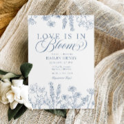 Elegant Periwinkle Blue Wildflower Bridal Shower