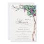 Elegant Watercolor Grapevine Bridal Shower Invite