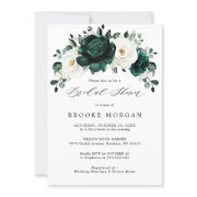 Emerald Greenery Eucalyptus White Bridal Shower