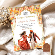 Floral Indian Sangeet Wedding
