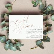 Foil Script | Simple Elegant Bridal Shower Foil
