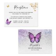 Gold And Light Purple Butterfly Details Enclosure