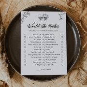 Gothic Would She Rather Bridal Shower Game