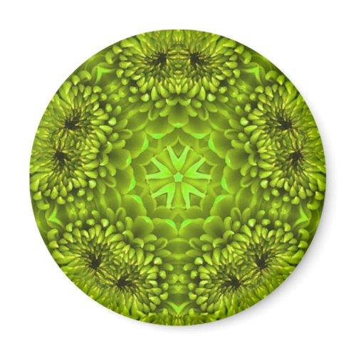Green Dahlia Magnet