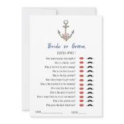 'guess Who' Nautical Anchor Bridal Shower Game