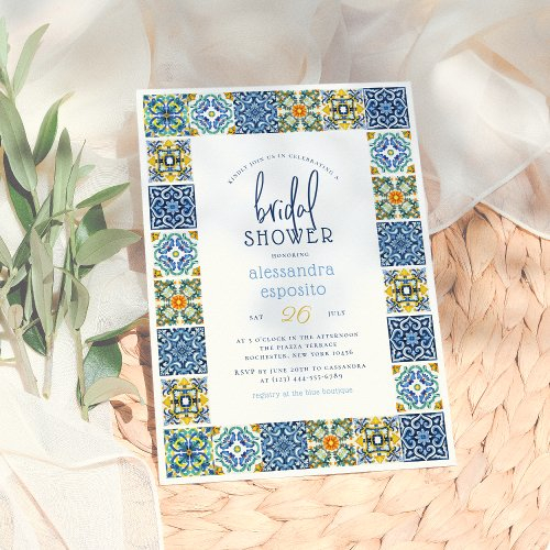 Italian Tiles | Lemon Theme Summer Bridal Shower