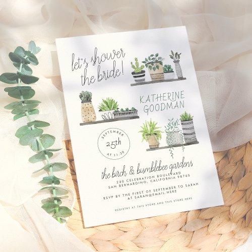 Let's Shower The Bride | Modern Boho Houseplants