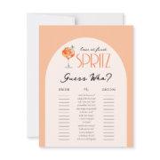 Love At First Spritz Guess Who Bridal Shower Game