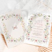 Love In Bloom Pastel Wildflowers Bridal Shower