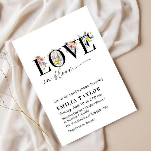 Love In Bloom Spring Floral Bridal Shower