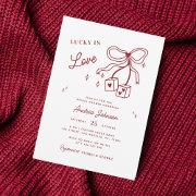 Lucky In Love Vegas Casino Dice Bow Bridal Shower