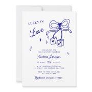 Lucky In Love Vegas Dice Casino Bow Bridal Shower