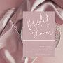 Mauve Dusty Rose Pink Modern Bridal Shower Invitation