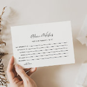 Minimalist Black White Advice And Wishes