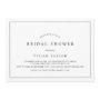 Minimalist Typography Horizontal Bridal Shower Invitation