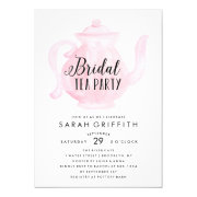 Tea Party Bridal Shower Invitations Funbridalshowerinvitations Mod Bridal Shower Tea Party Pink Invitation