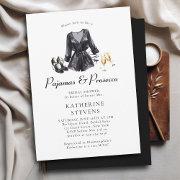 Pajamas Prosecco Pj Black Lingerie Bridal Shower