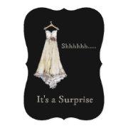 Pastel Chalk Wedding Dress Bridal Shower Surprise
